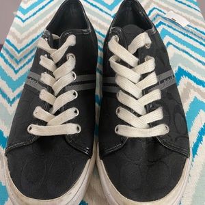 Coach black sneakers